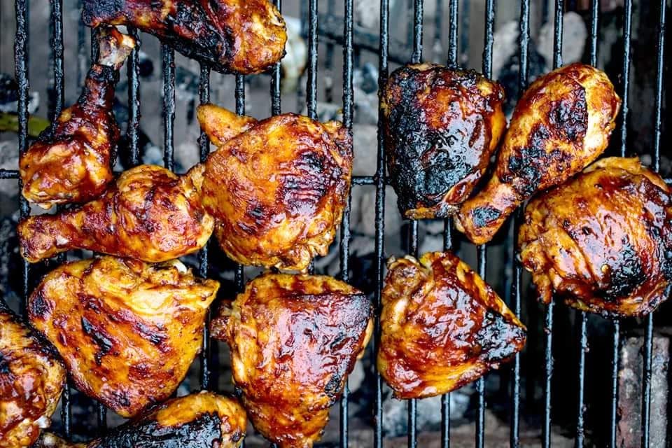 Poulet grillé au barbecue
