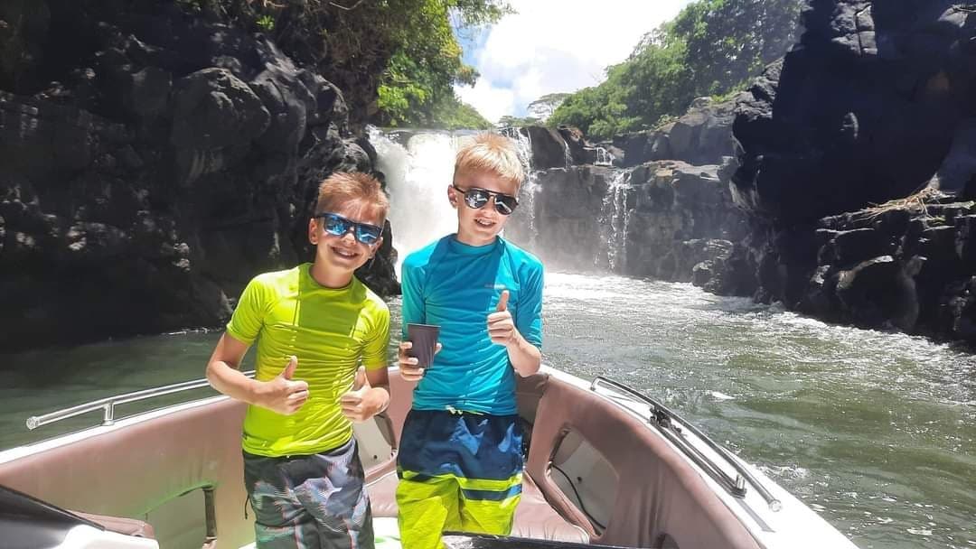 Une sortie en bateau en famille