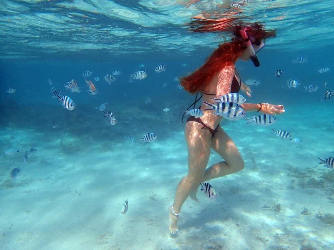 Plongée en apnée dans le lagon