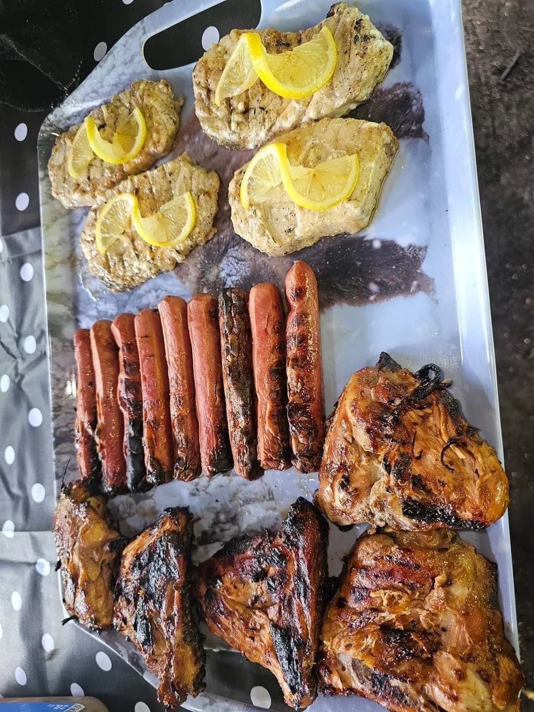 Barbecue préparé sur place